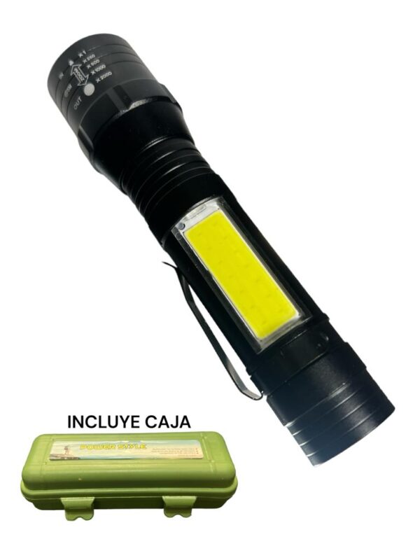 🔦 Linterna LED Táctica Recargable por USB – Tamaño de Bolsillo